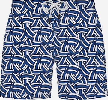 WESTMARK LONDON Badeshorts 'Geometric' in Blau: Vorderseite