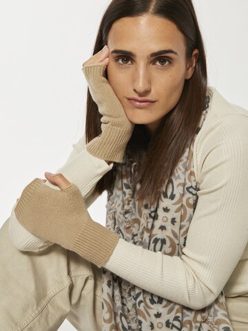 CODELLO Hand warmers in Beige: front