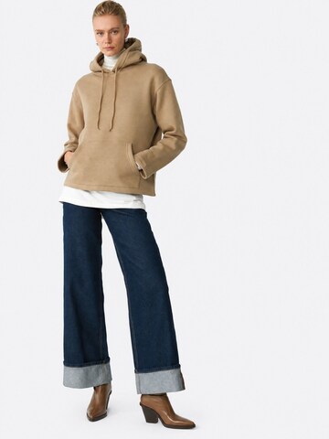 Sweat-shirt Ethiquet en marron