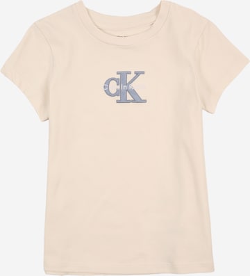 Calvin Klein Jeans Shirt in Beige: front