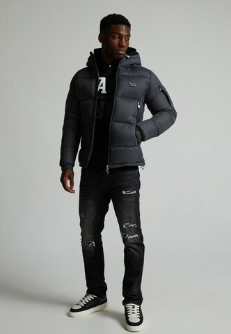 Alessandro Zavetti Winter jacket 'Nevori' in Grey