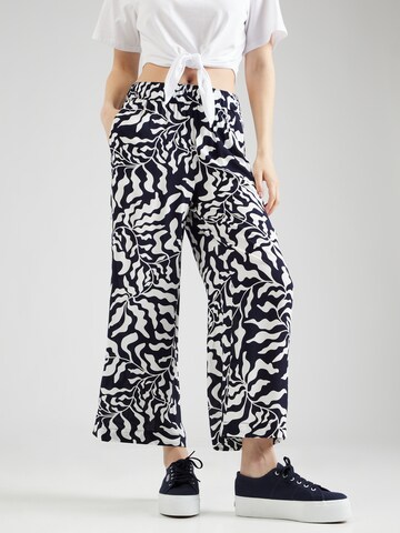 s.Oliver Wide leg Broek in Zwart: voorkant