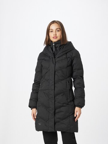 Manteau d’hiver 'NATALKA' Ragwear en noir : devant