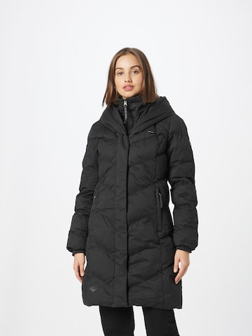 Ragwear Winter coat 'NATALKA' in Black: front