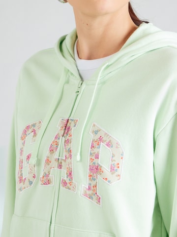 GAP Sweatjacke 'HERITAGE' in Grün