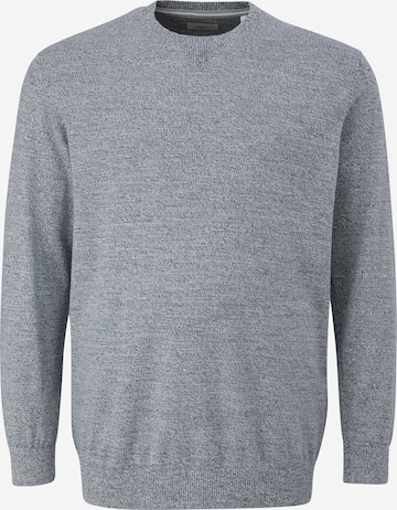 s.Oliver Men Big Sizes Sweater in Blue: front