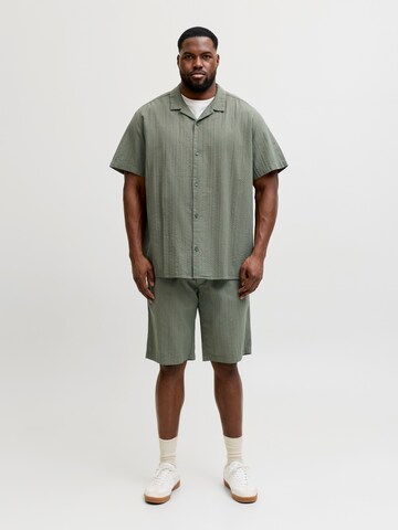 Jack & Jones Plus Regular Панталон 'JPSTJAIDEN TYSON' в зелено