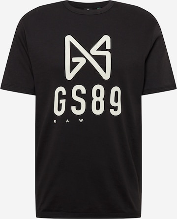 T-Shirt G-Star RAW en noir : devant