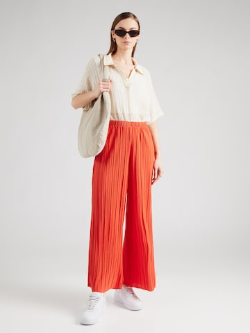 VILA Wide Leg Hose 'VIPLISA' in Rot