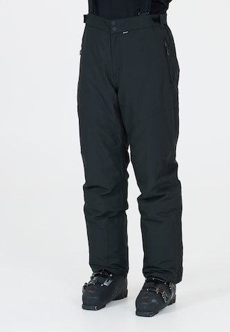 Whistler Regular Outdoor Pants 'Drizzle' in Black: front