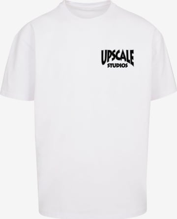 T-Shirt MT Upscale en blanc : devant