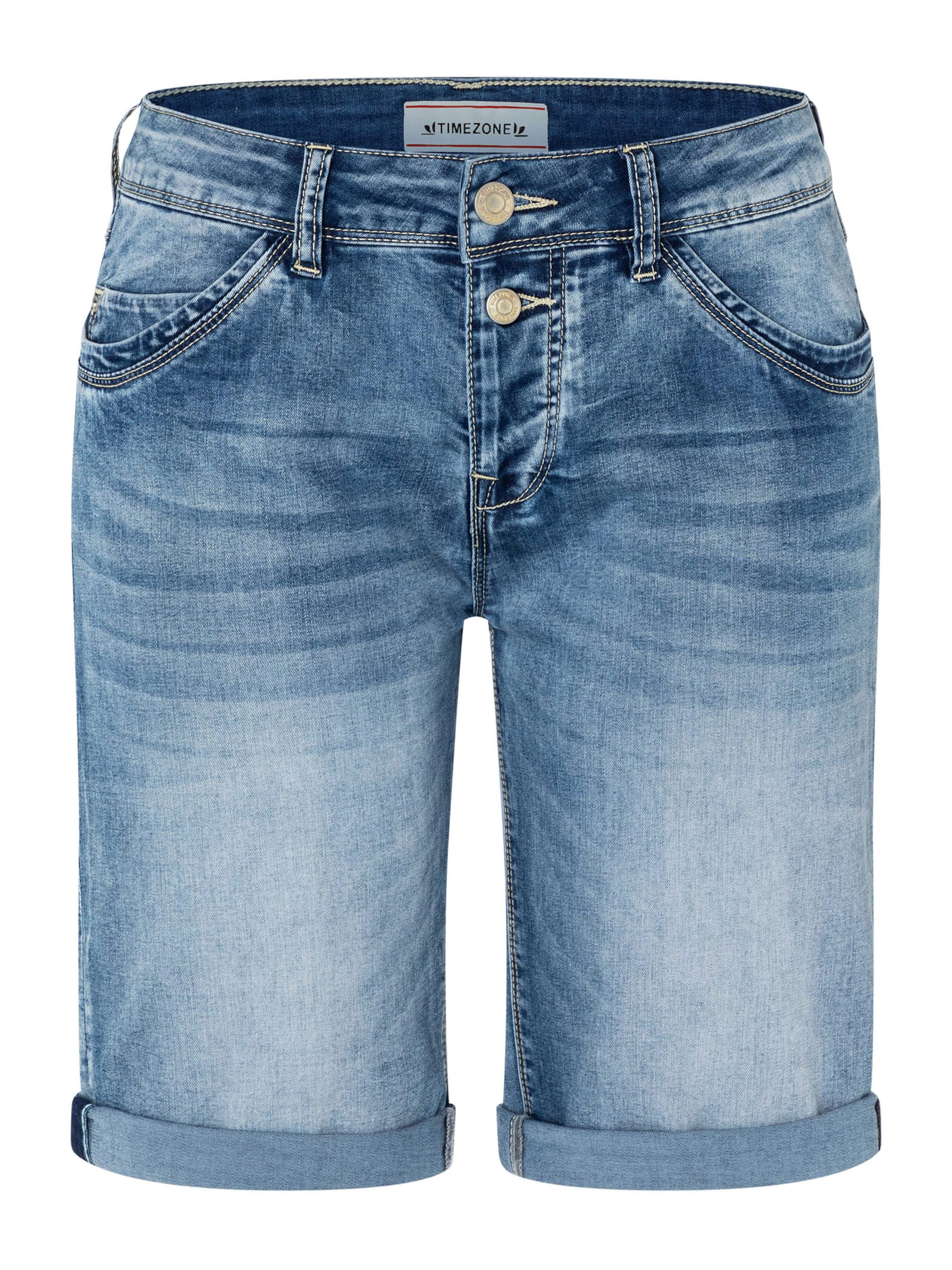 TIMEZONE Slimfit Shorts 'Nali' in Blau: Vorderseite