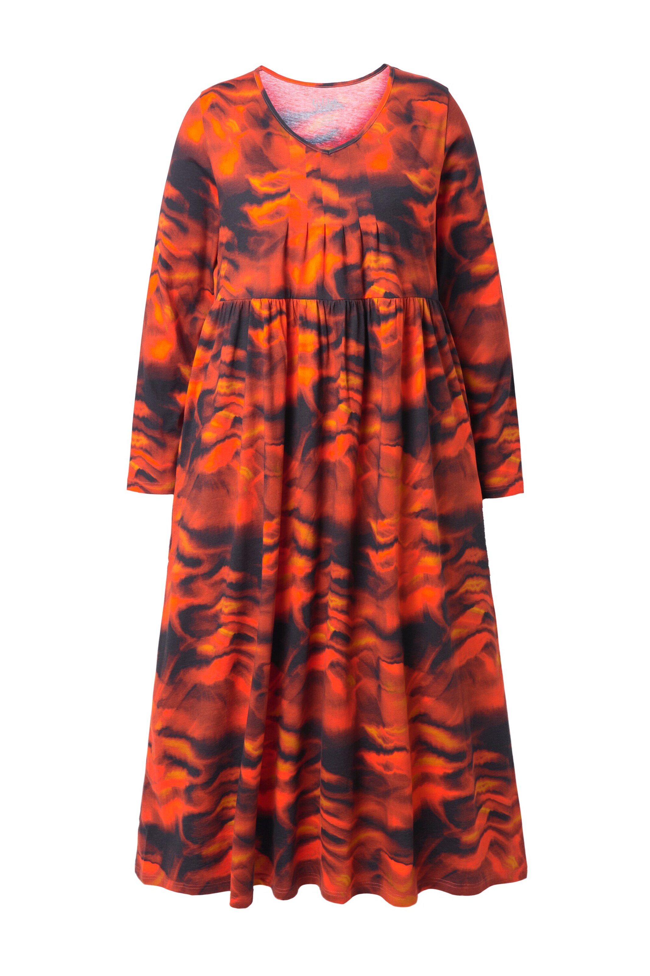 Ulla Popken Jurk in Oranje: voorkant