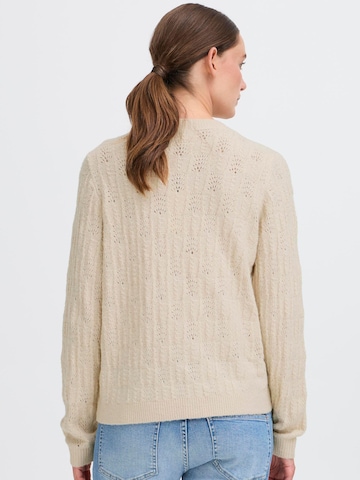 Oxmo Gebreid vest 'Sinva ' in Beige