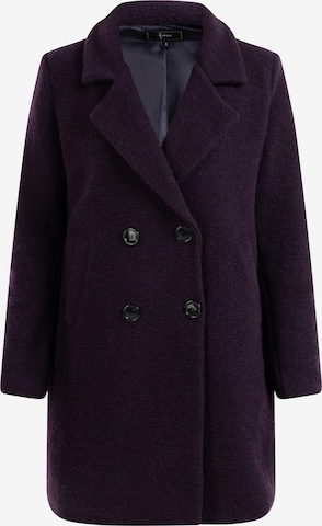 Manteau mi-saison faina en violet : devant