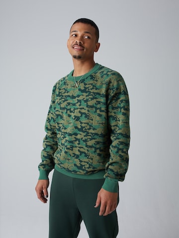 ABOUT YOU x Benny Cristo Sweater 'Bennet' in Green: front