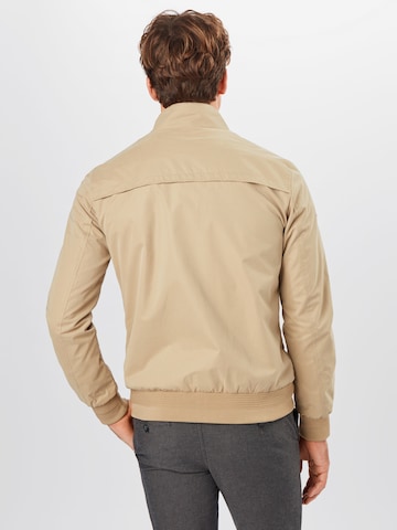 Superdry Tapered Jacke 'ICONIC HARRINGTON' in Beige