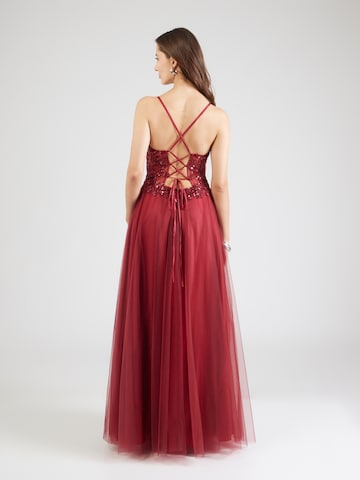 mascara - Vestido de noche en rojo