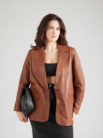 Maze Blazer in Brown: front