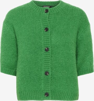 Cardigan 'Paradis' SOAKED IN LUXURY en vert : devant