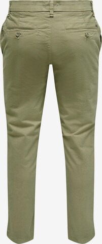 Only & Sons Slimfit Hose 'Pete' in Grün