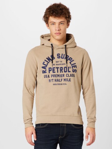 Petrol Industries Sweatshirt in Beige: voorkant