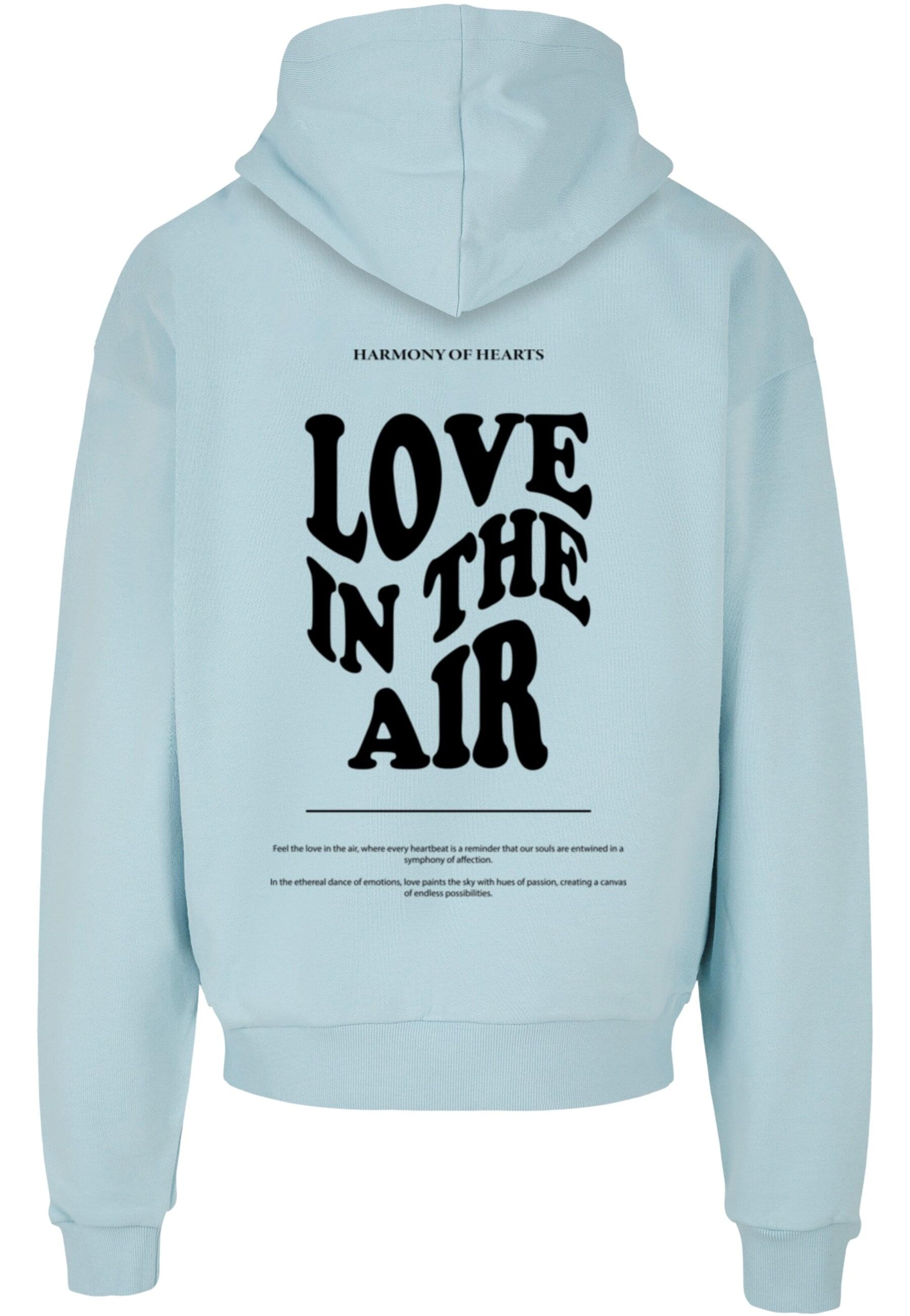 Merchcode Sweatshirt 'Love In The Air' i blå