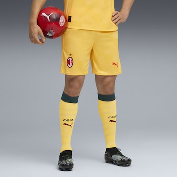 PUMA Regular Sportbroek 'AC Milan 25/26' in Geel: voorkant
