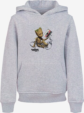ABSOLUTE CULT Sweatshirt 'Guardians Of The Galaxy Vol2 - Groot Tape' in Grijs: voorkant