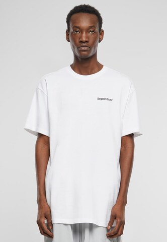 Forgotten Faces - Camisa 'Born A Lotus' em branco: frente