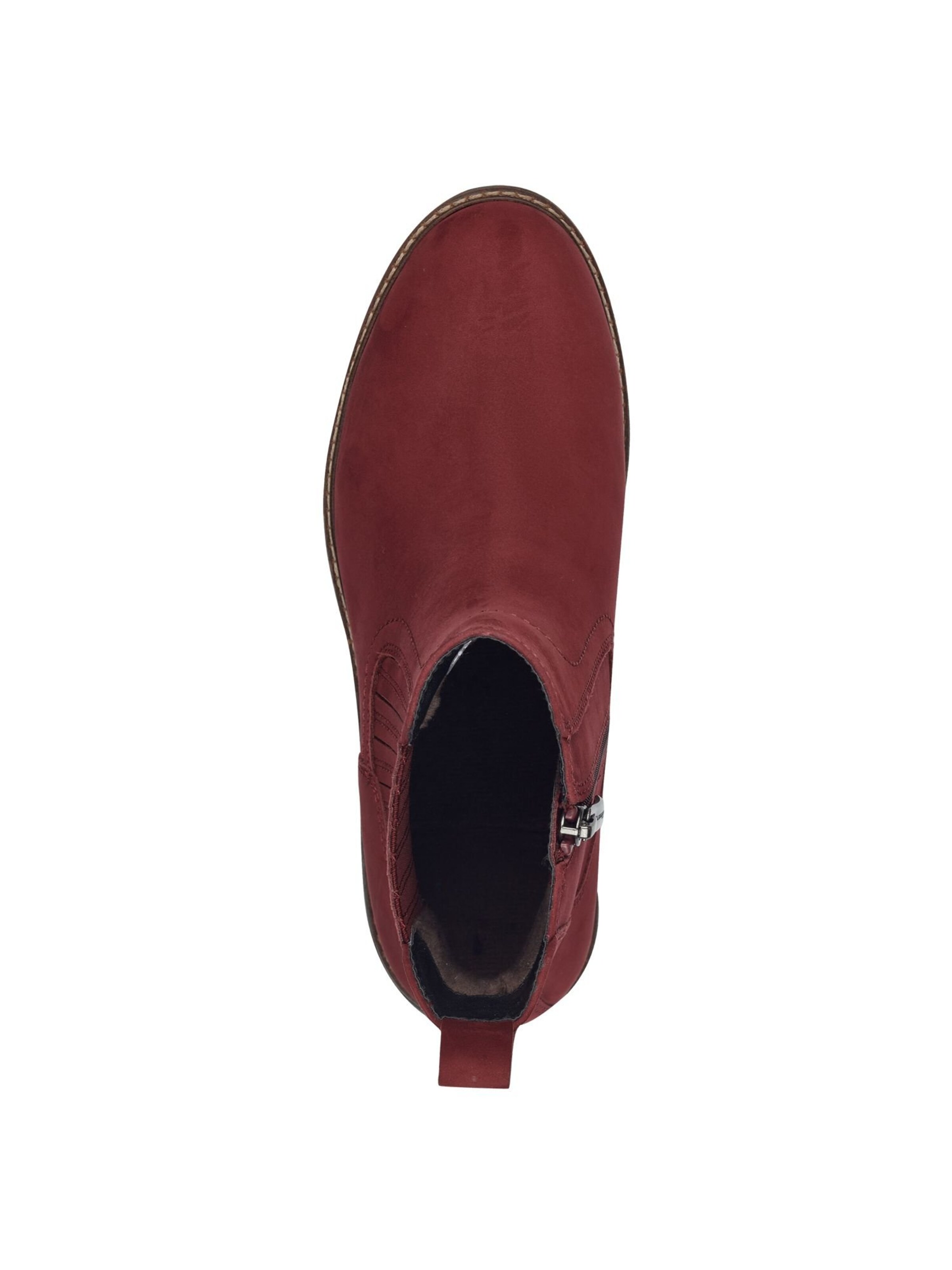 Bottines Tamaris en rouge
