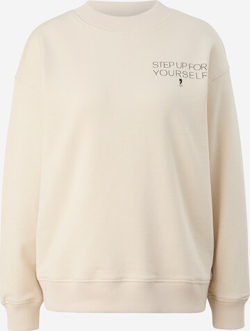 comma casual identity Sweatshirt in Beige: predná strana