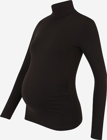 Pieces Maternity Shirt 'Nala' in Zwart: voorkant