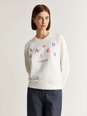 Sweat-shirt Scalpers en blanc