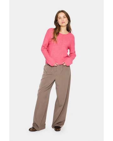 SAINT TROPEZ Gebreid vest 'Larna' in Roze