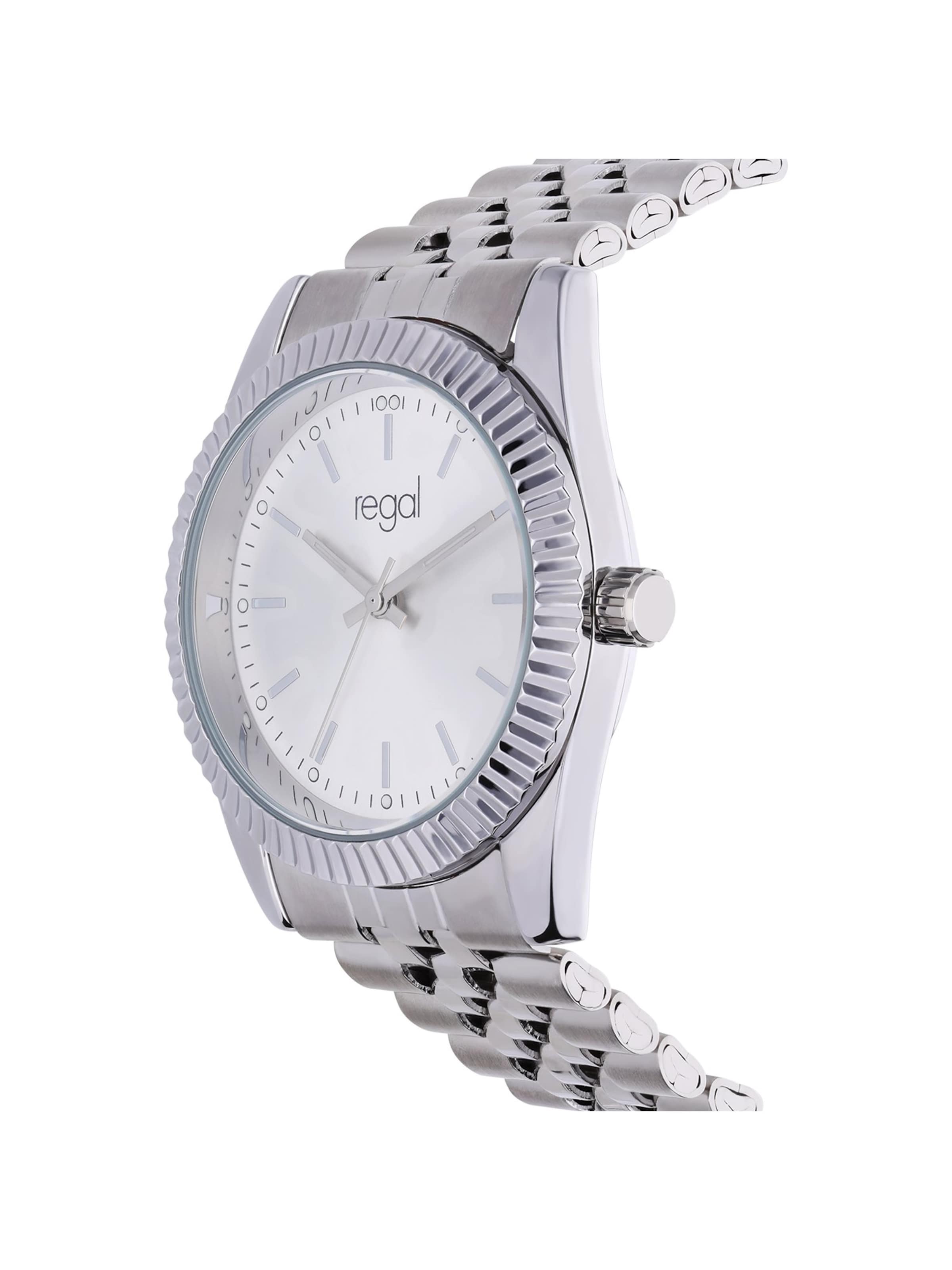 Montre à affichage analogique 'Statement' Lucardi en argent