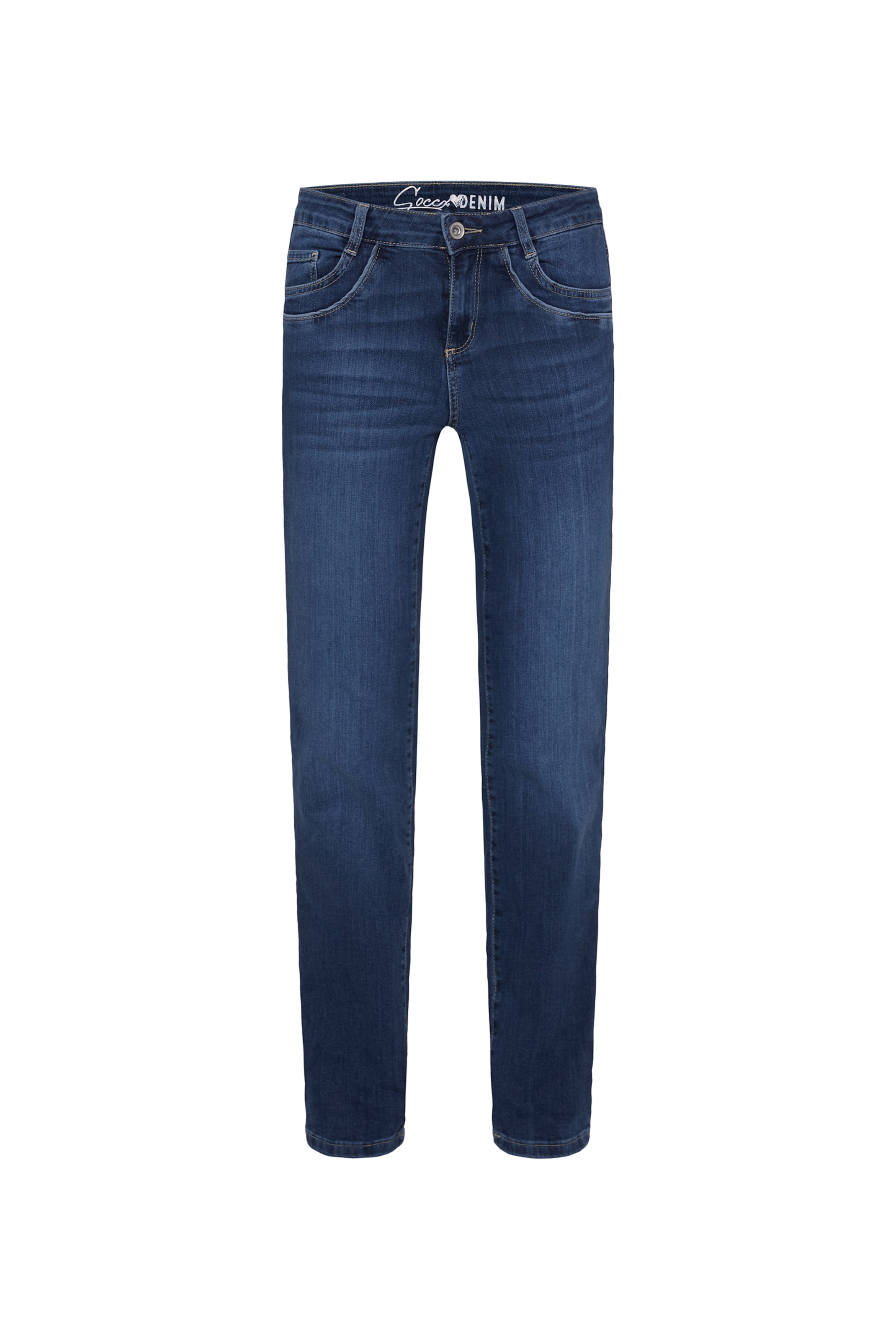 Soccx Regular Jeans in Blue: front