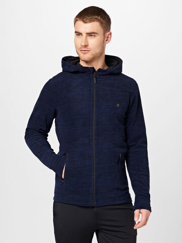 4F Funktionele fleece-jas in Blauw: voorkant