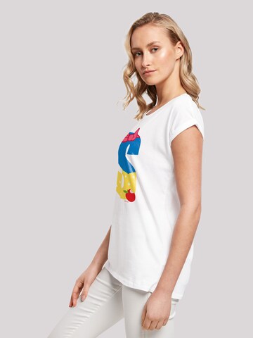 T-shirt 'Disney Alphabet S Is For Snow White Schneewittchen' F4NT4STIC en blanc