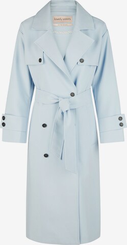 Lovely Sisters Between-Seasons Coat 'Jacky' in Blue: front