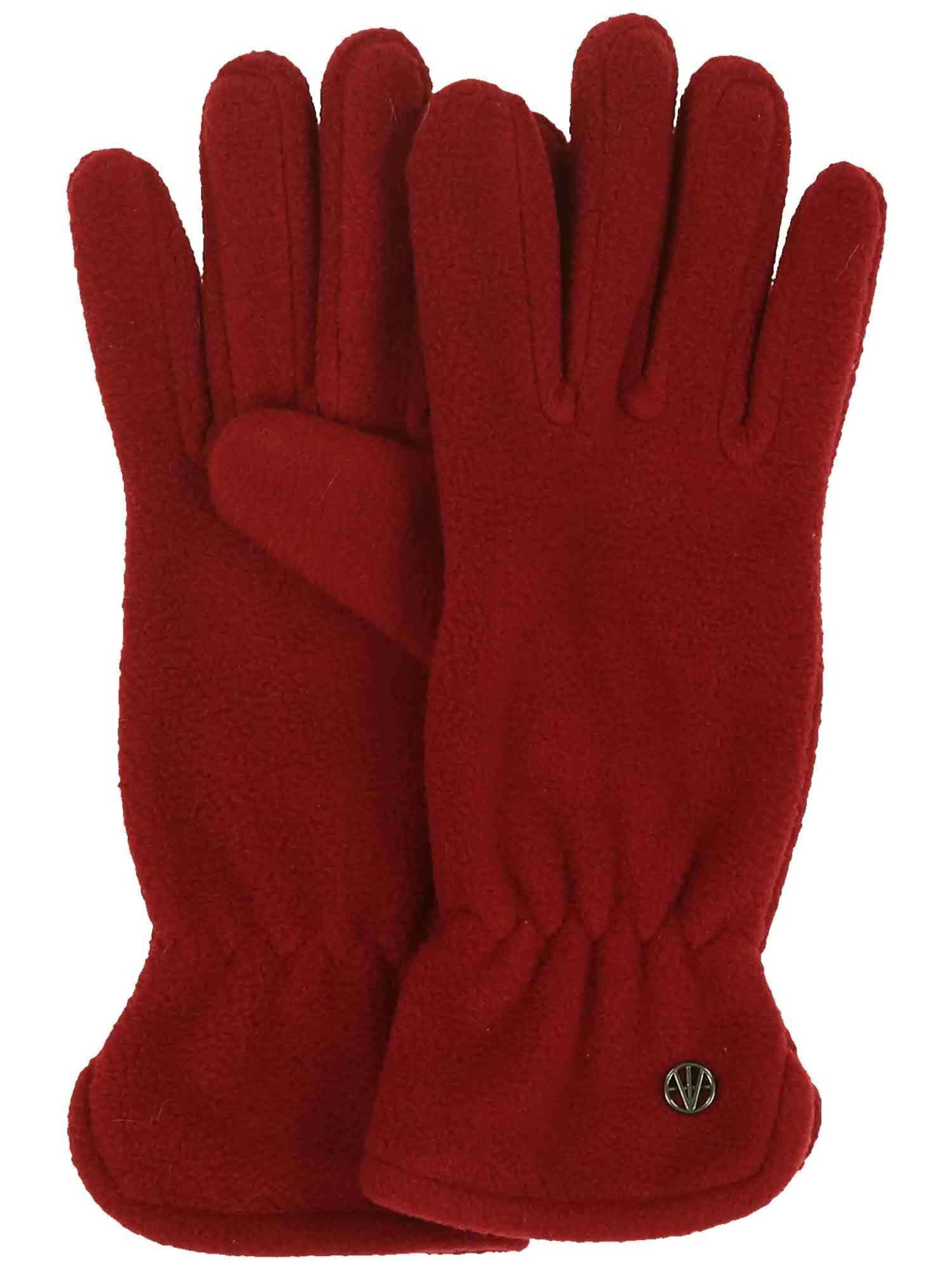 LOEVENICH Full Finger Gloves in Red