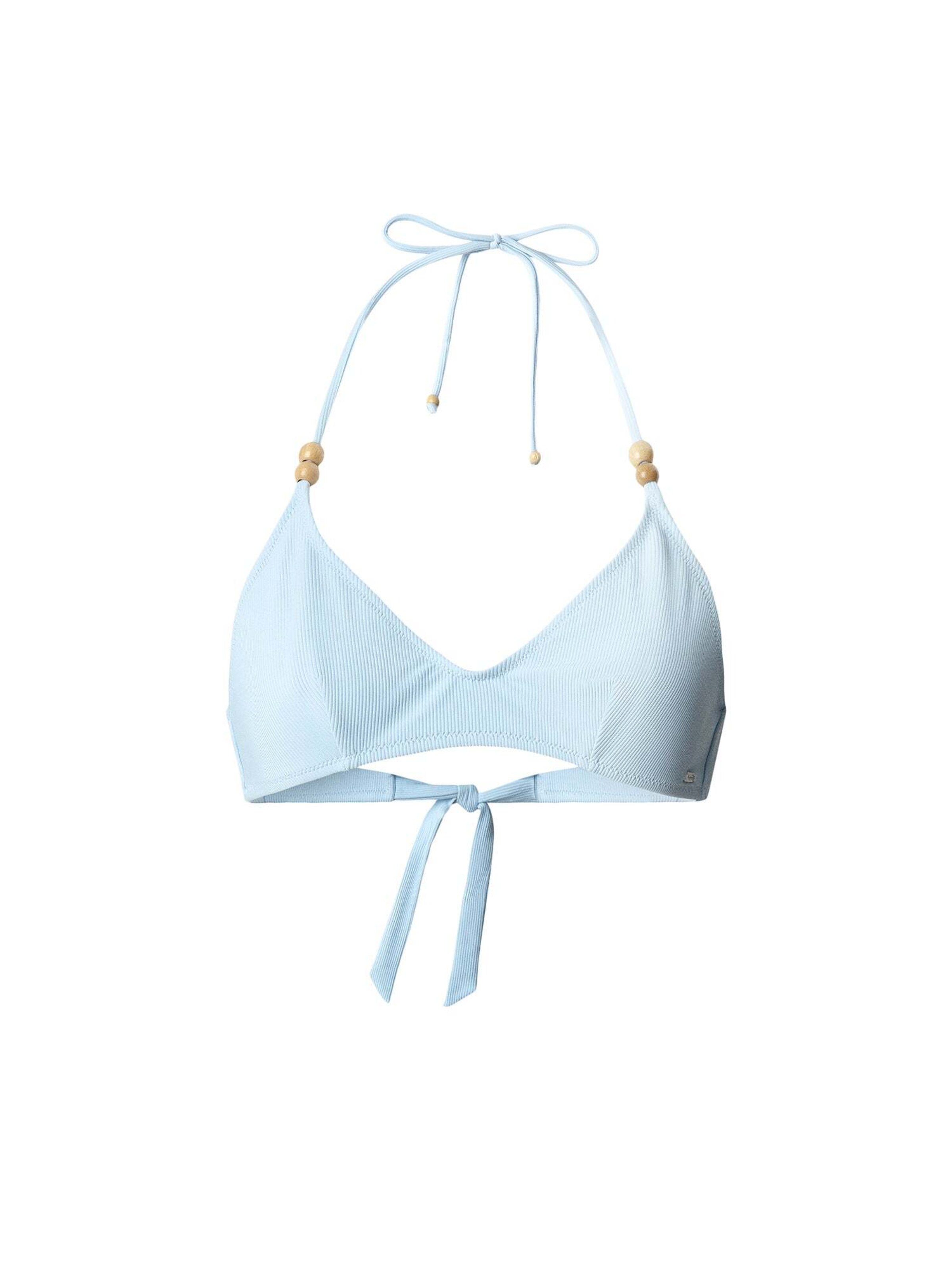 Pepe Jeans Triangel Bikinitop in Blauw: voorkant