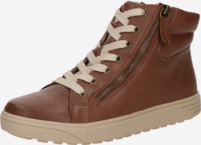 JANA Schnürstiefelette in cognac, Produktansicht