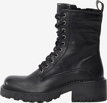 REPLAYGležnjače na vezanje - crna boja: prednji dio