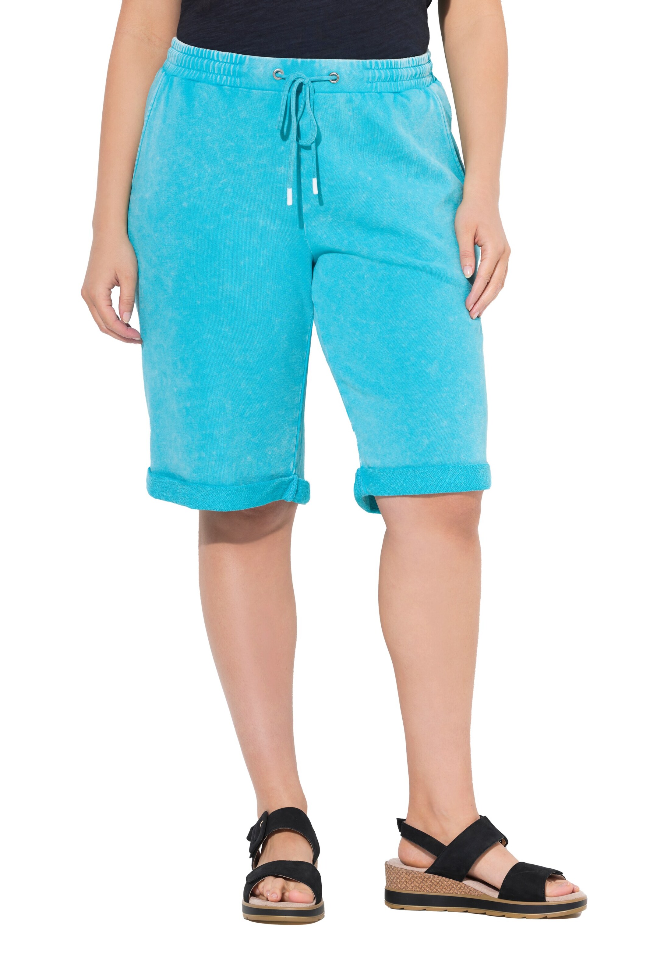 Ulla Popken Regular Hose in Blau: Vorderseite