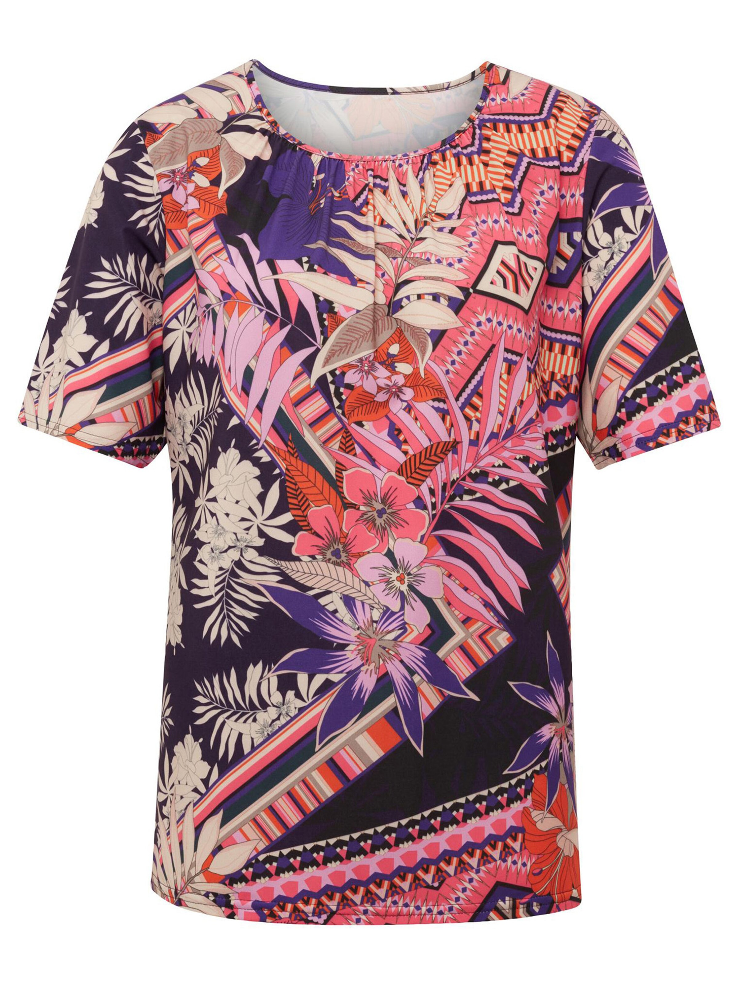 Goldner T-shirt en crème / rose / rouge rouille / noir, Vue avec produit