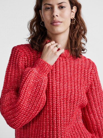 PIECES Sweater 'SEANA' in Red