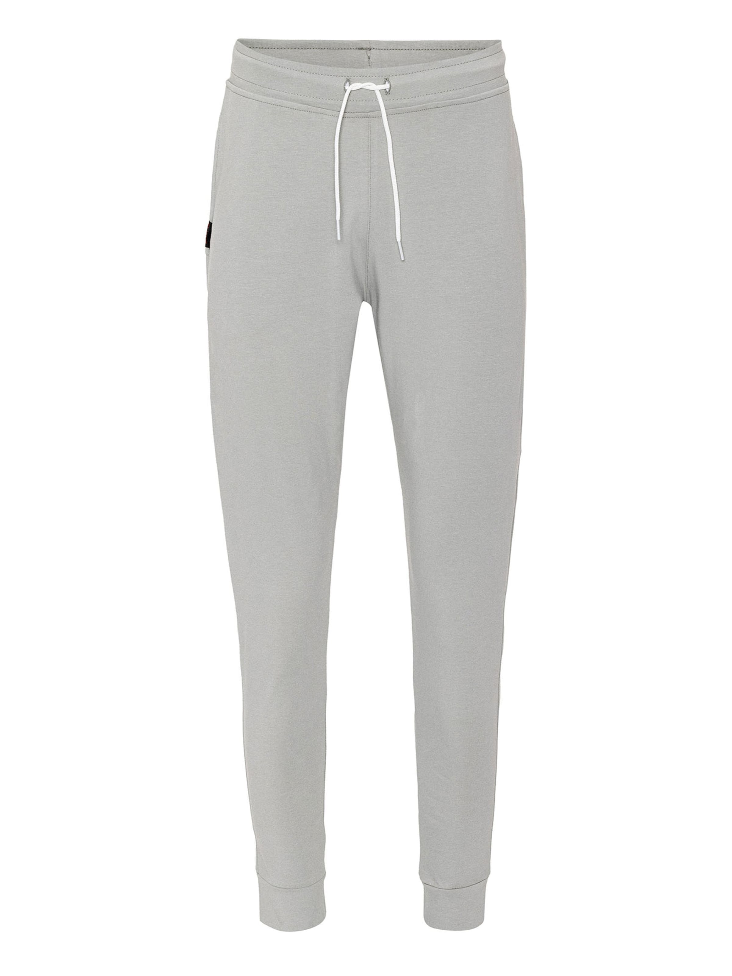 By Diess Collection Tapered Trousers in Grey: front