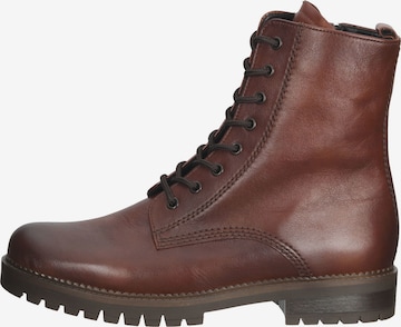 GABOR Lace-Up Ankle Boots in Brown: front