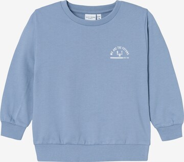 NAME IT Sweatshirt 'VIKRAM' in Blauw: voorkant